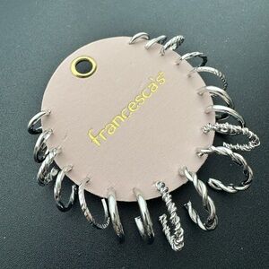 Francesca's Elegant Silver Earring Collection